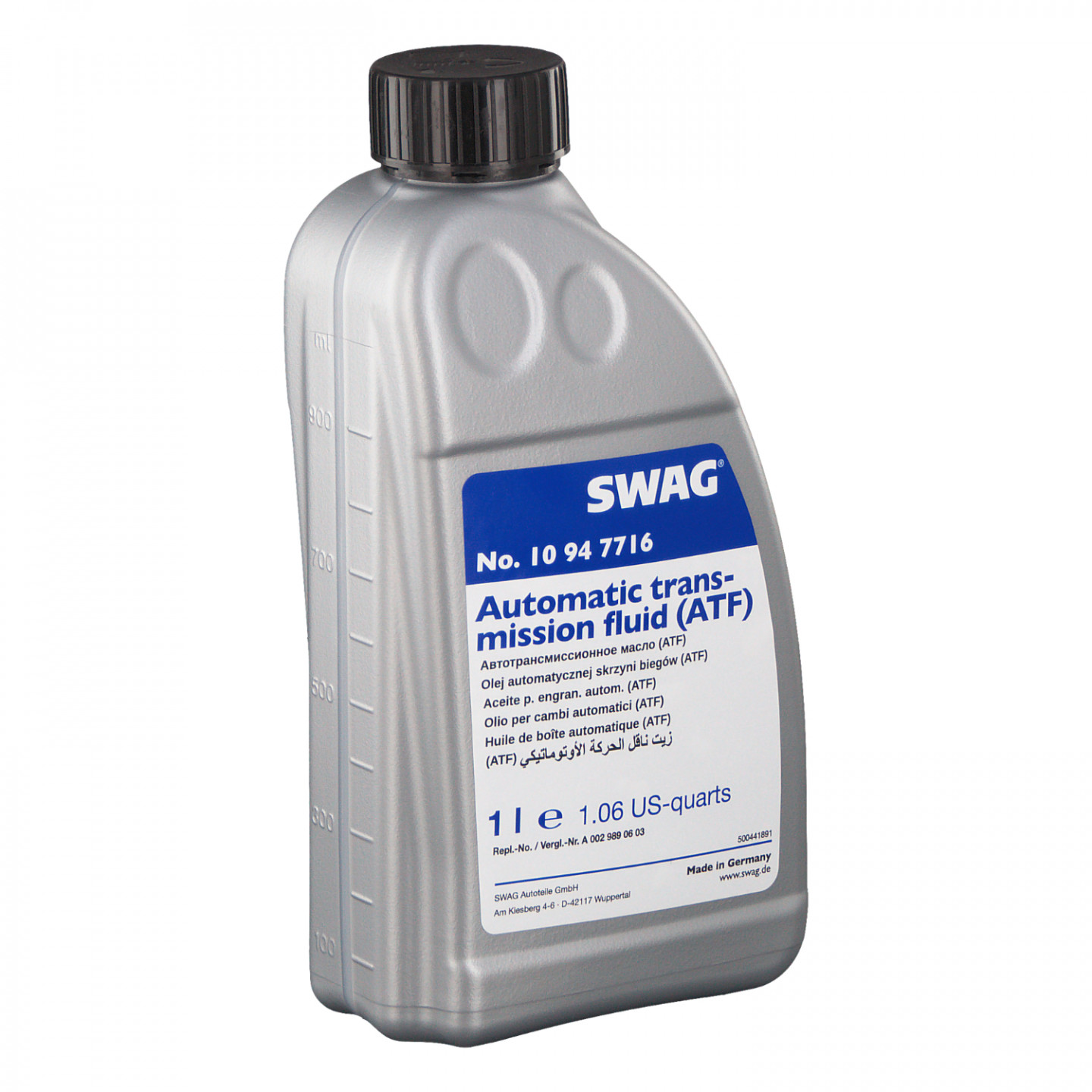 Ulei transmisie automata SWAG Automatic Transmission Fluid (ATF) 10 94 7716, galben, volum 1 litru
