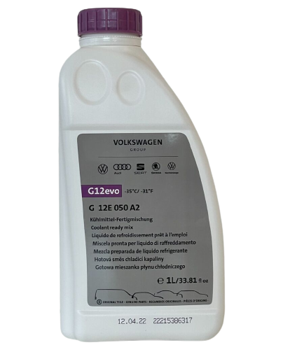 Antigel preparat VW Group G12 EVO G12E050A2, VW TL 774-L, G12+, volum 1 litru, roz