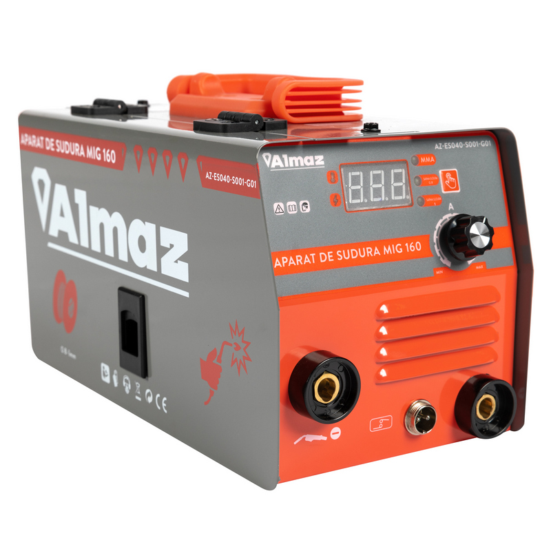 Aparat de sudura ALMAZ AZ-ES040-S001-G01, MIG 160, tip MIG/MMA, diametru electrod 1.6-3.2 mm