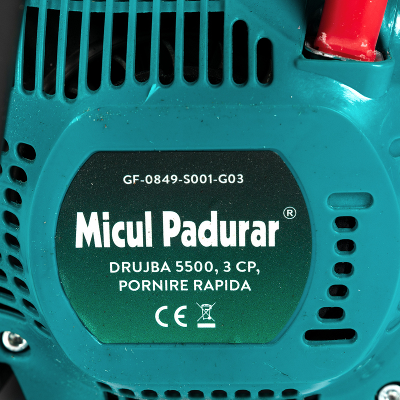 Drujba MICUL PADURAR GF-0849-S001-G03, 5500, 55 CC, 3 CP, 1 lama 16 inch si 1 lant, pornire rapida
