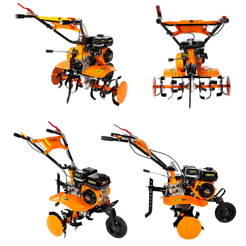 Motocultor DETOOLZ DZ-M150, 8 CP, 212 CC, motor 4 timpi, monocilindru, disc cu 24 lame