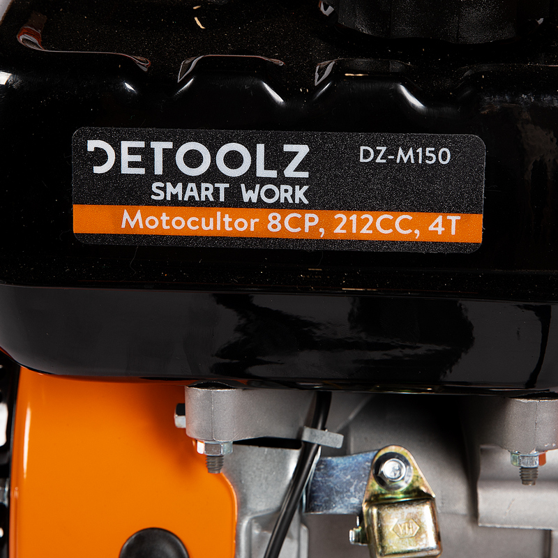 Motocultor DETOOLZ DZ-M150, 8 CP, 212 CC, motor 4 timpi, monocilindru, disc cu 24 lame
