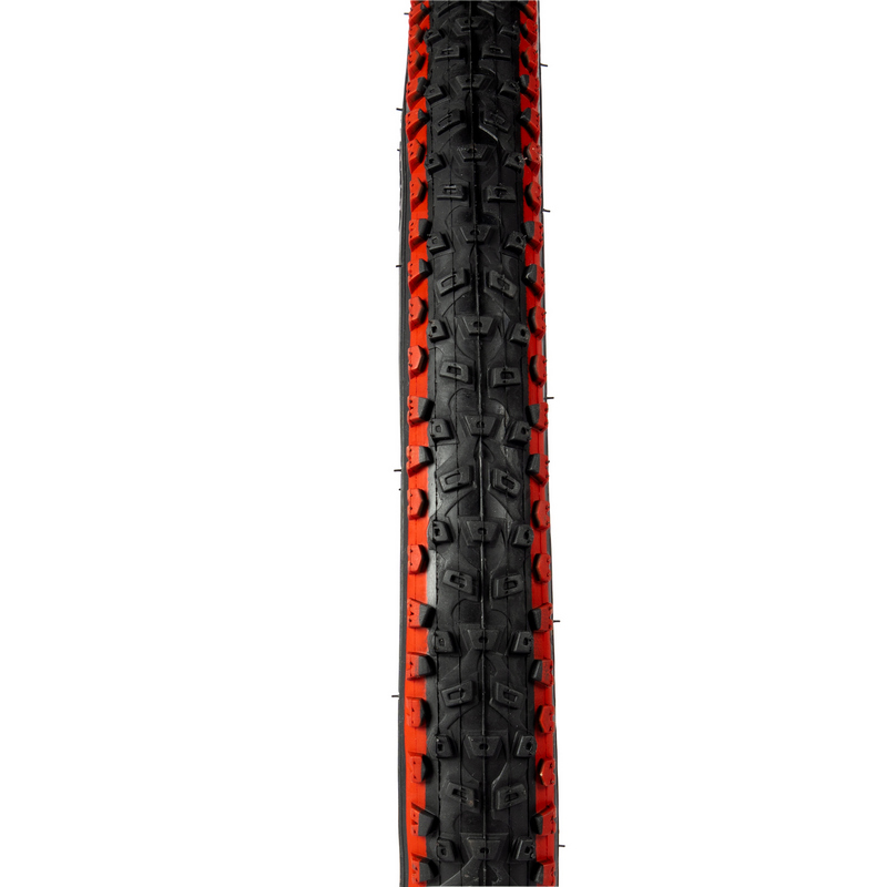 Anvelopa pentru bicicleta ORTEM GF-2586, Cross Country, 26 x 1.95 inch, 52-559 mm, negru/rosu