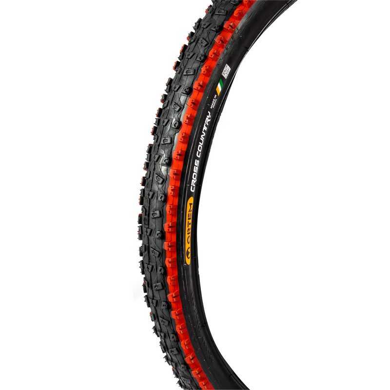 Anvelopa pentru bicicleta ORTEM GF-2586, Cross Country, 26 x 1.95 inch, 52-559 mm, negru/rosu