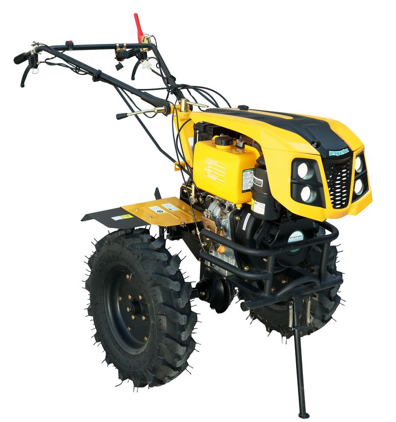 Motocultor PROGARDEN 4560001273, Campo 1273 Alpine, 12 CP, viteze 2 plus 1, diferential, roti 6.00-12, benzina, euro5, pornire electrica, 2 prize, cu 40 lame, 2 discuri laterale, roti