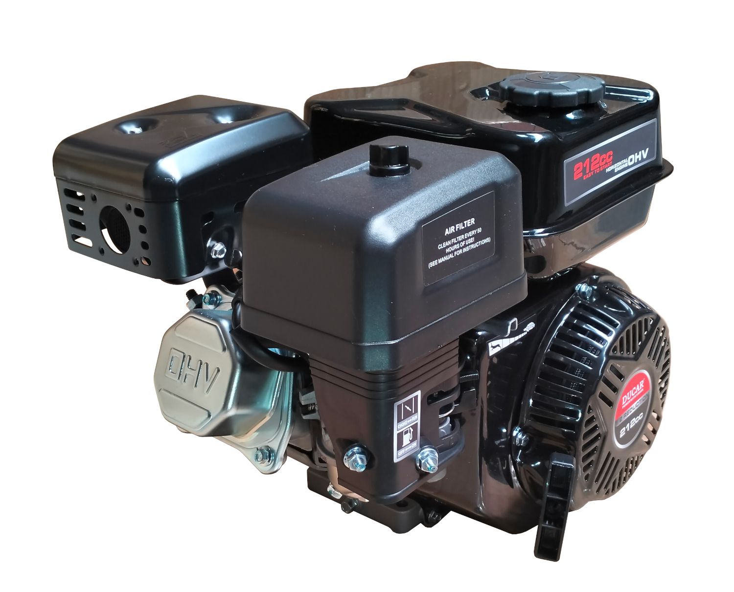 Motor benzina PROGARDEN 531SM060074B Ducar DH212, 7.5 CP, 212 cc, motor 1C 4 timpi OHV, euro5, ax pana, reductor