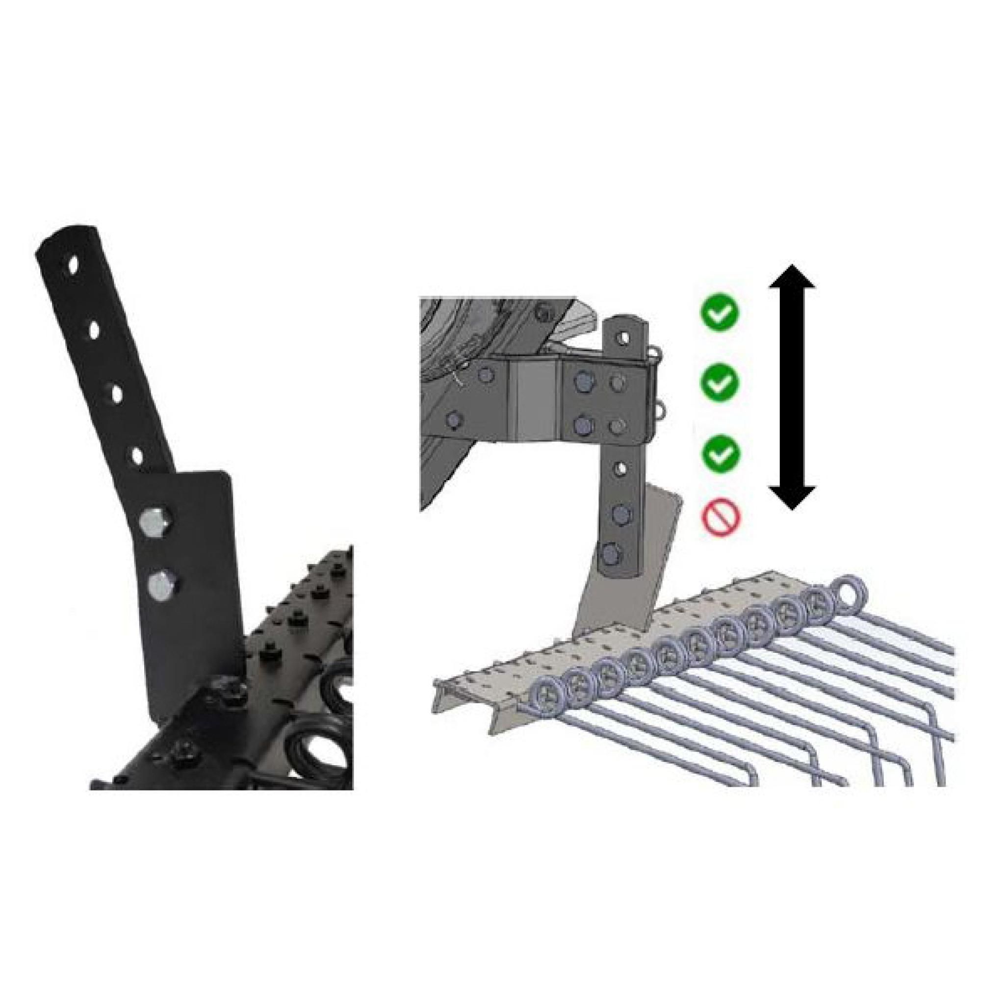 Grebla TEXAS 480091031100100, latime de lucru 55 cm, pentru seria motosape Lilli, FRX, FRZ, El-tex 1800