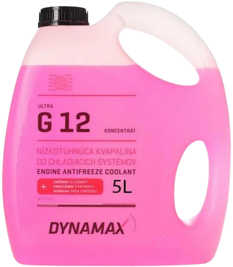Antigel concentrat DYNAMAX G12, culoare roz, volum 5 litri
