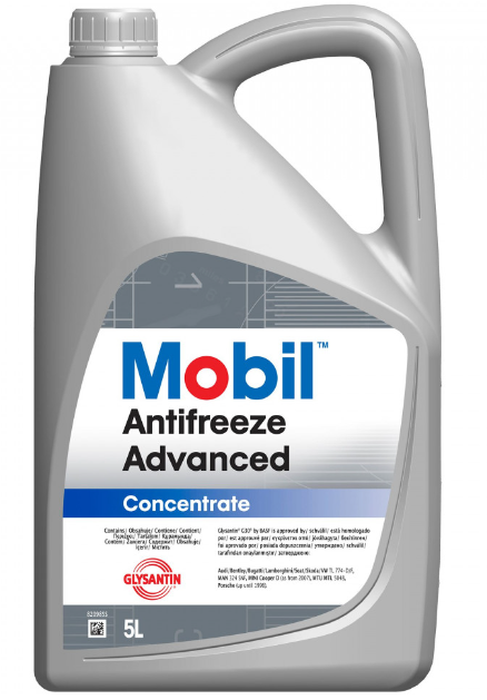Antigel MOBIL ANTIFREEZE ADVANCED G12, rosu/roz, volum 5 litri