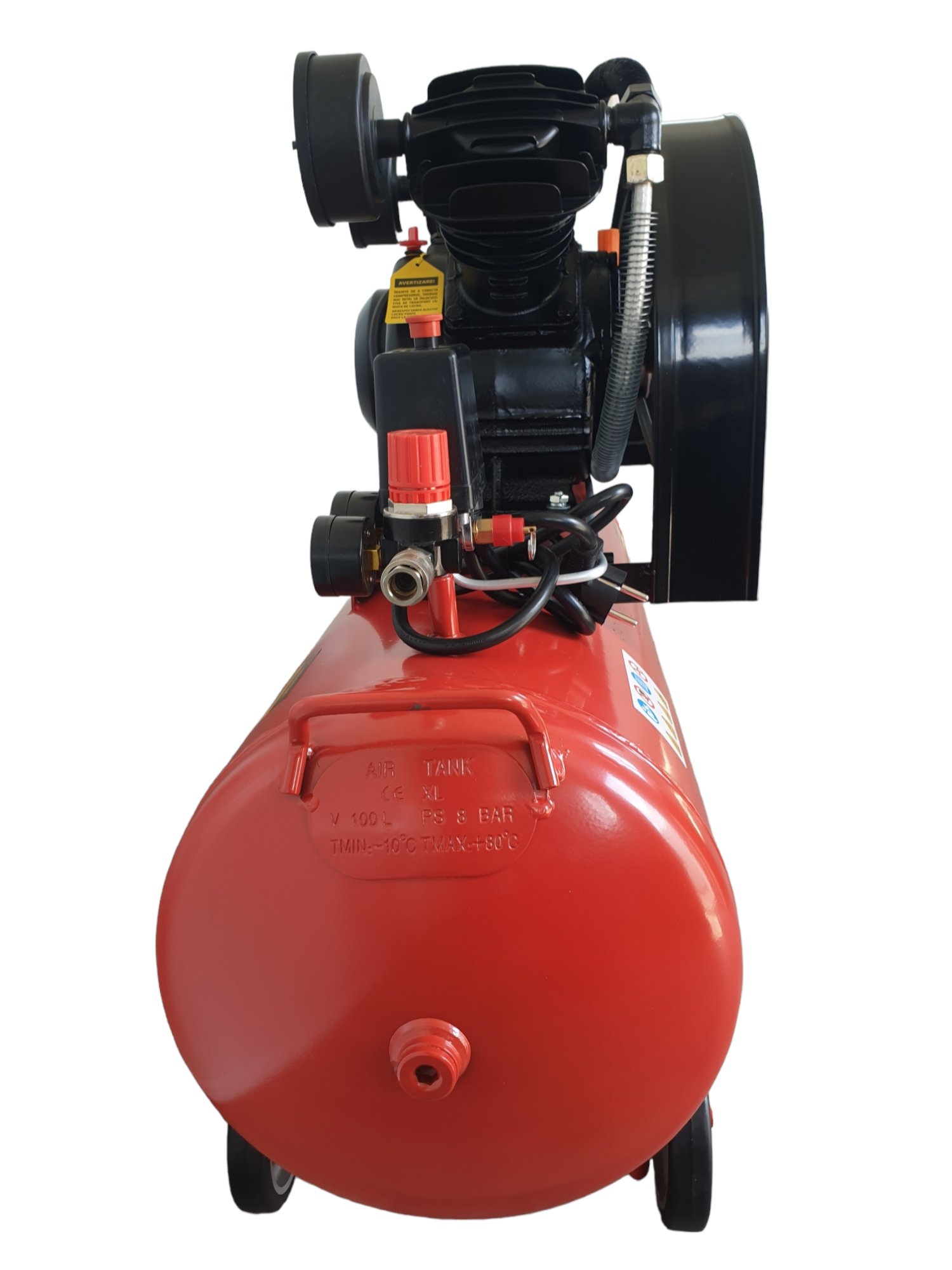 Compresor aer ELEFANT 12211 XY2065A-100, capacitate 100 L, 3 CP, 8 bar