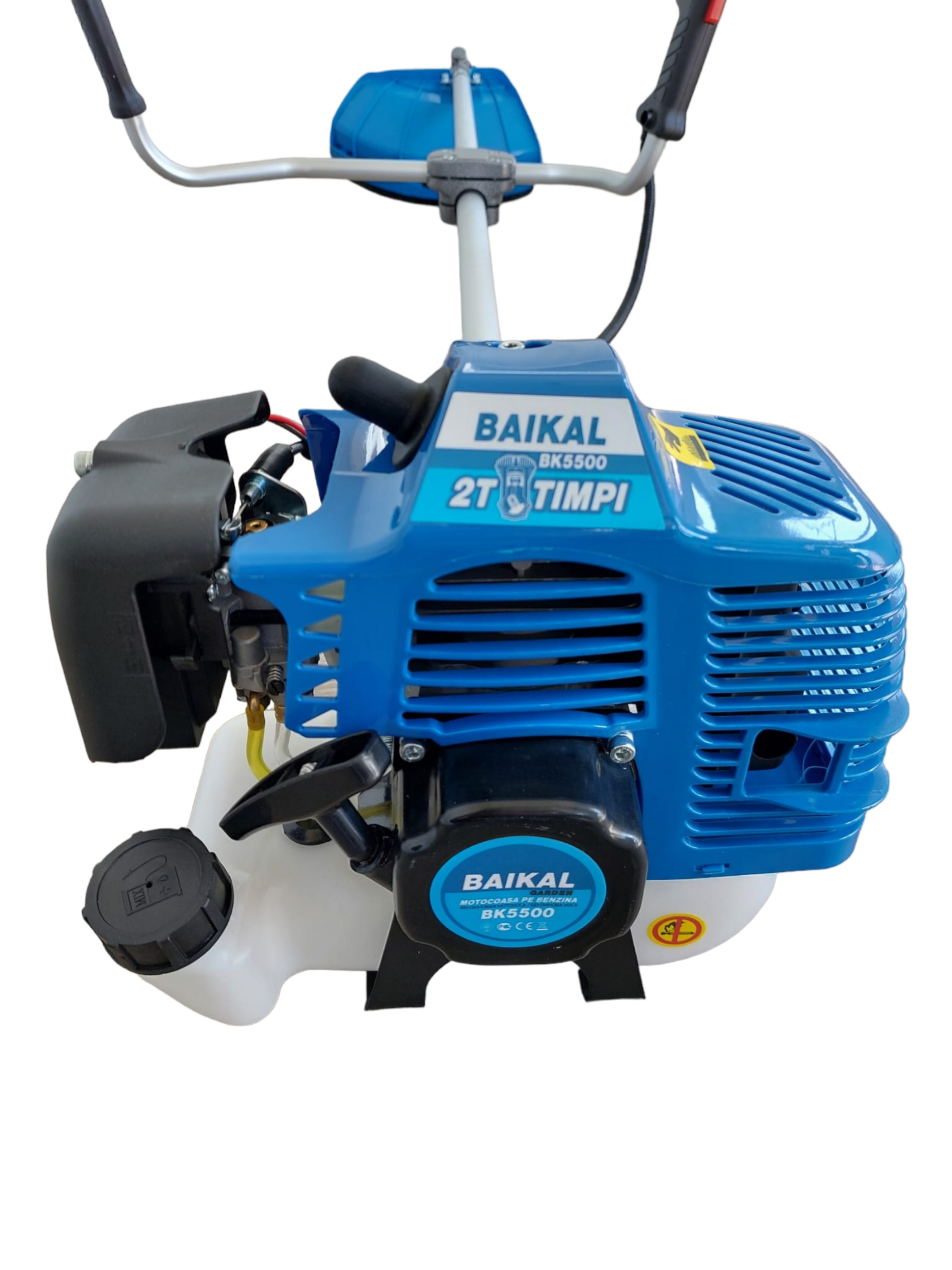 Motocoasa pe benzina BAIKAL 12190 BK5500, 5500 W, 4.7 CP, 10000 rpm, motor 2 timpi