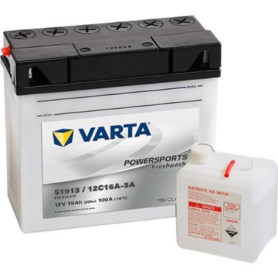 Baterie moto VARTA POWERSPORTS Freshpack 519013010 I314, 12 V, 19 Ah, 100 A, 186x82x171 mm