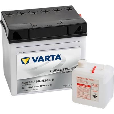 Baterie moto VARTA POWERSPORTS Freshpack 530030030 I314, 12 V, 30 Ah, 300 A, 186x130x171 mm