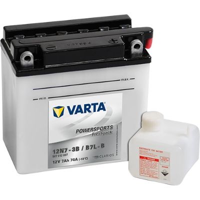 Baterie moto VARTA POWERSPORTS Freshpack 507012007 I314, 12 V, 7 Ah, 74 A, 136x76x134 mm