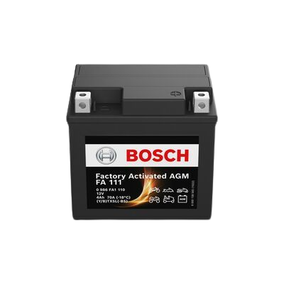 Baterie moto BOSCH Factory Activated AGM FA 111 0 986 FA1 110, 12 V, 4 Ah, 70 A, 113x70x105 mm