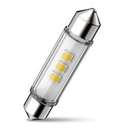 Bec LED semnalizare, lumini interioare SV8,5 12 V Festoon 43mm PHILIPS Ultinon Pro6000 SI 11866CU60X1
