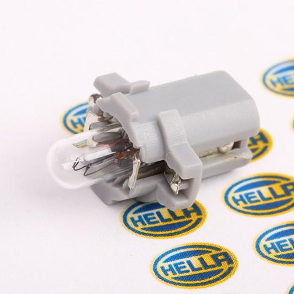 Bec camion incandescent iluminare bord, cu mufa, 24V 1.2W B8.3d, HELLA Standard 8GA 007 997-061
