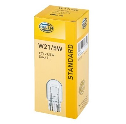 Bec auto lampa frana / lampa spate W21/5W 12V 21/5W W3x16q, HELLA Standard 8GD 008 893-002
