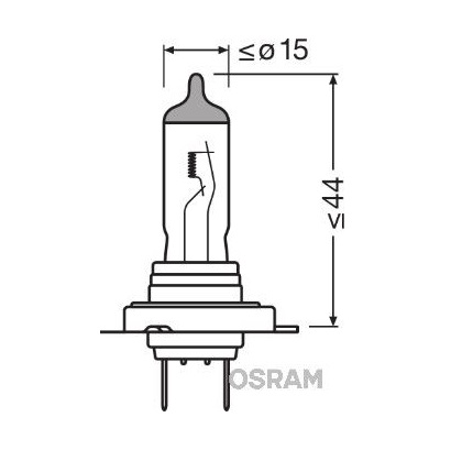Bec far faza lunga H7 12V 55W 3200K PX26d, OSRAM ULTRA LIFE 64210ULT