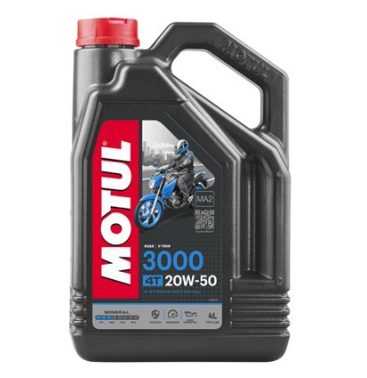 Ulei motor 4T MOTUL 3000 20W50, volum 4 litri, mineral