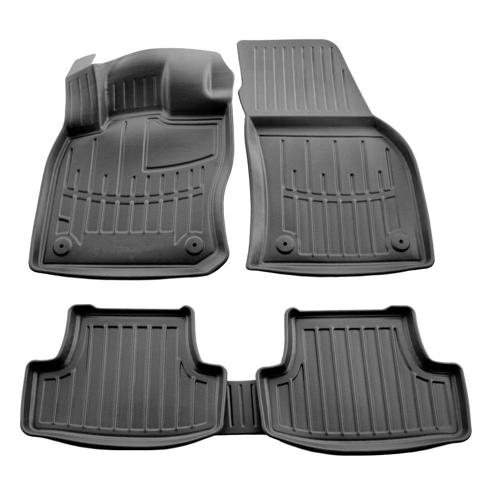 Set covorase auto din cauciuc UMBRELLA 107938, negru, pentru Volkswagen T-roc 2017-, 4 piese