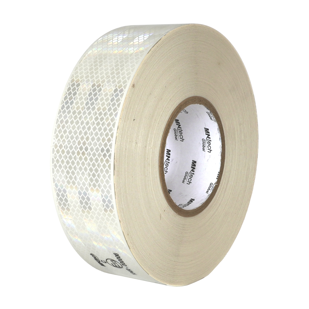 Banda reflectorizanta MEGA DRIVE 104238 Ece 104, alb, 54 mm x 50 m