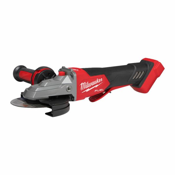 Polizor unghiular cu cap plat Milwaukee M18FSAGF125XPDB-0X 4933478439, RAPIDSTOP, 125 mm, 8500 rpm, Li-Ion 18V, cutie HD, fara acumulator/incarcator