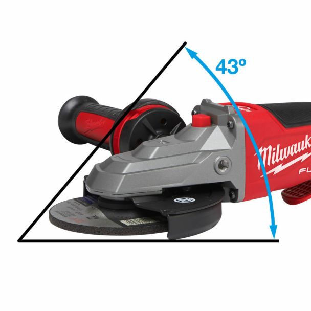 Polizor unghiular cu cap plat Milwaukee M18FSAGF125XPDB-0X 4933478439, RAPIDSTOP, 125 mm, 8500 rpm, Li-Ion 18V, cutie HD, fara acumulator/incarcator