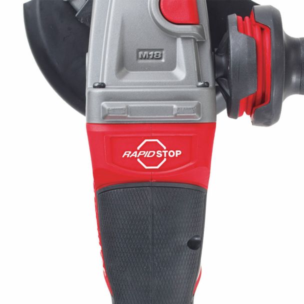 Polizor unghiular cu cap plat Milwaukee M18FSAGF125XPDB-0X 4933478439, RAPIDSTOP, 125 mm, 8500 rpm, Li-Ion 18V, cutie HD, fara acumulator/incarcator