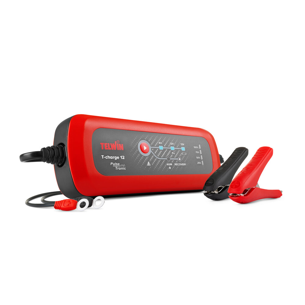 Redresor baterii TELWIN T-CHARGE 12 807567, tensiune incarcare 6/12 V, capacitate baterii Pb/GEL/AGM/Pb CA 2-70 Ah