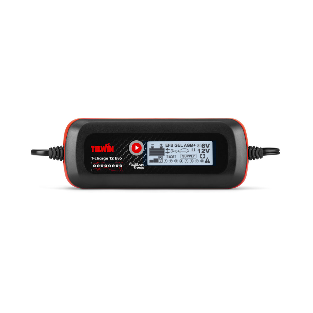 Redresor baterii TELWIN T-CHARGE 12 EVO 807578, tensiune incarcare 6/12 V, capacitate baterii Pb/GEL/AGM/Pb CA 2-70 Ah