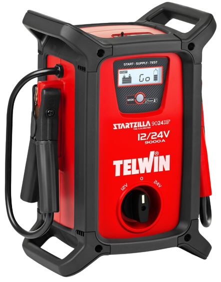 Robot de pornire si tester TELWIN STARTZILLA 9024 XT 829525, 12/24V, curent de pornire 9000 A, 31200 mAh