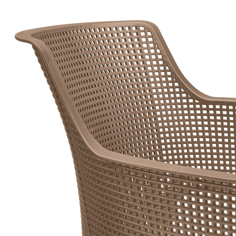 Scaun de gradina cu spatar KETER 247100 Elisa, cappuccino, polipropilena