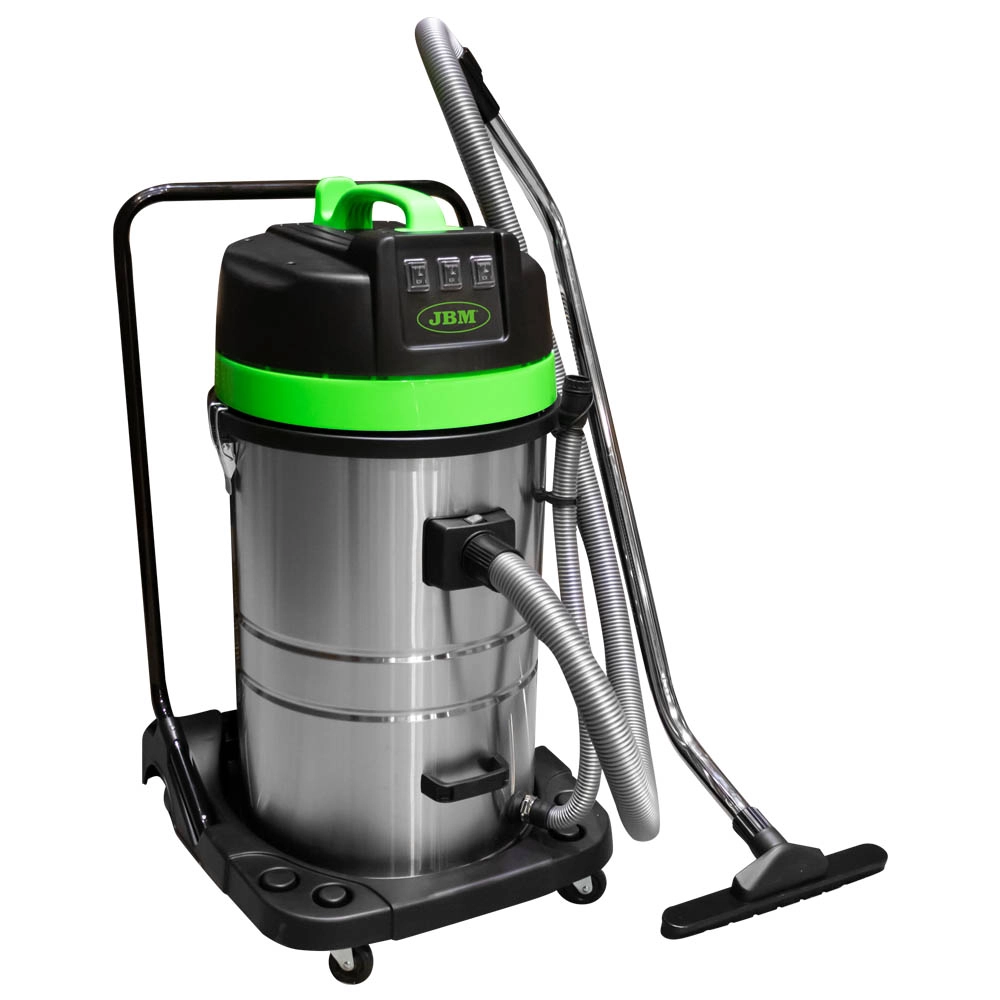Aspirator industrial umed-uscat JBM 51838, 3 motoare, putere 1000 W, putere vacuum 3.8 kPa, lungime furtun 2 m, volum rezervor 80 litri