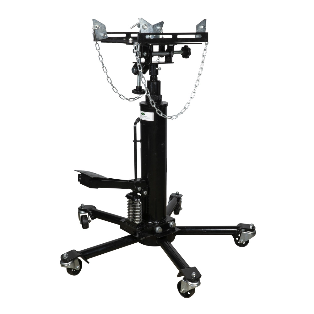 Cric hidraulic pentru cutie de viteza JBM 50830, sarcina maxima 500 kg, inaltime ridicare 850-1740 mm, rapid, dublu piston