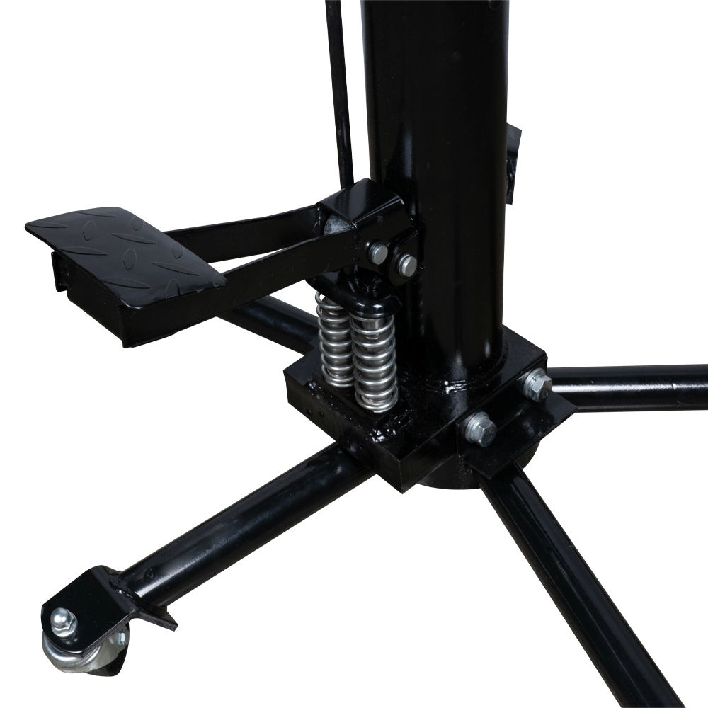 Cric hidraulic pentru cutie de viteza JBM 50830, sarcina maxima 500 kg, inaltime ridicare 850-1740 mm, rapid, dublu piston