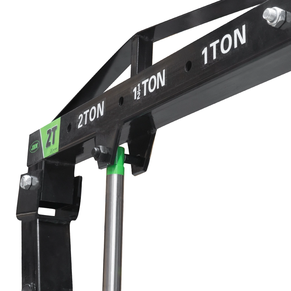 Macara pliabila JBM 50831, capacitate ridicare 2 tona, inaltime ridicare 60-2620 mm, cu roti