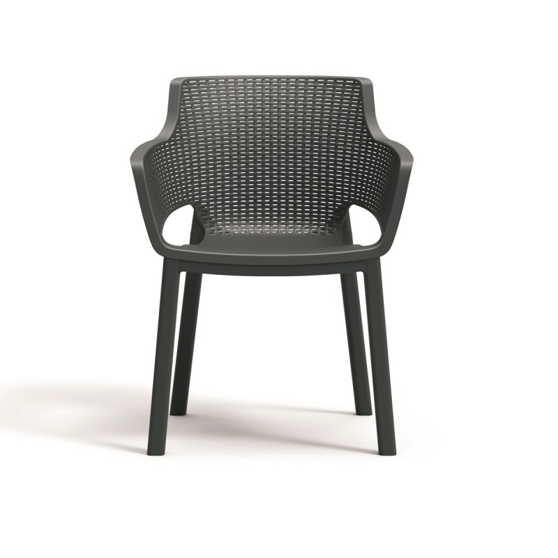 Scaun de gradina cu spatar KETER 247234 Eva, graphite, polipropilena