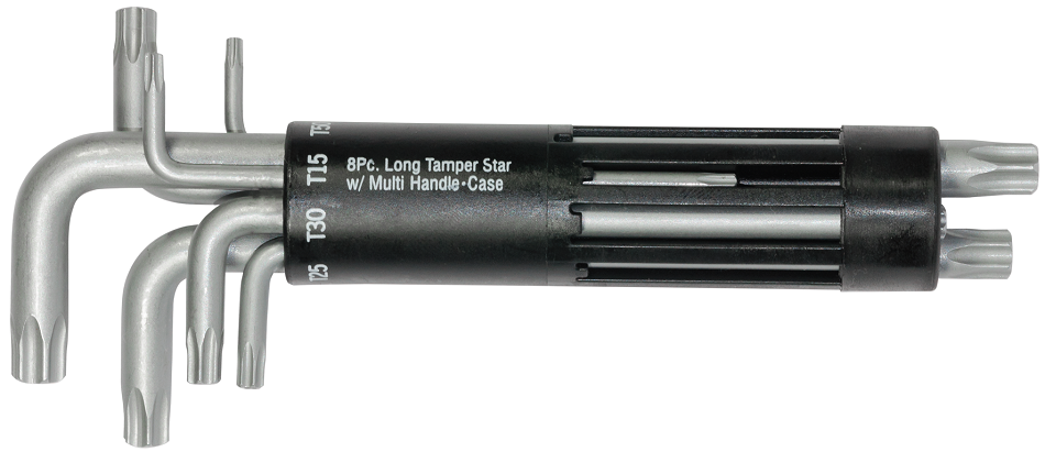 Set 8 chei imbus SW-Stahl 04484L, dimensiuni T10-T50, profil TR, din crom vanadiu