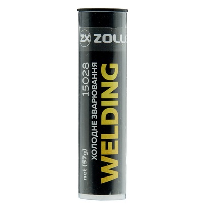 Plastilina metalica artificiala, mastic, ZOLLEX Welding HC-120, 28 g, negru