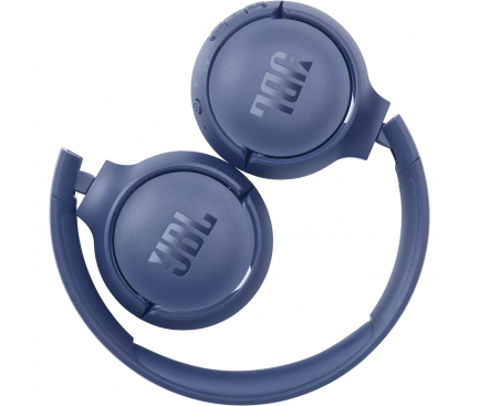 Casti cu microfon JBL Tune 510BT JBLT510BTBLUEU, interfata Bluetooth, over-ear, albastru