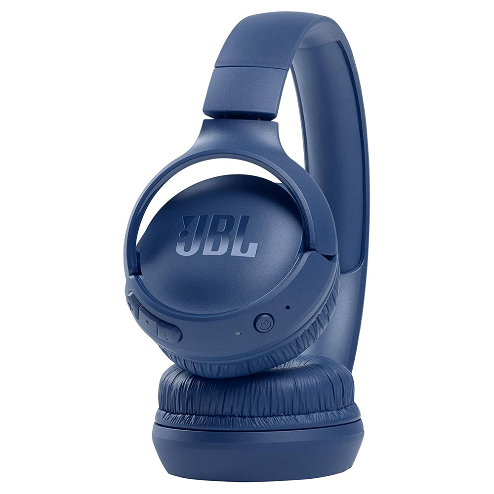 Casti cu microfon JBL Tune 510BT JBLT510BTBLUEU, interfata Bluetooth, over-ear, albastru