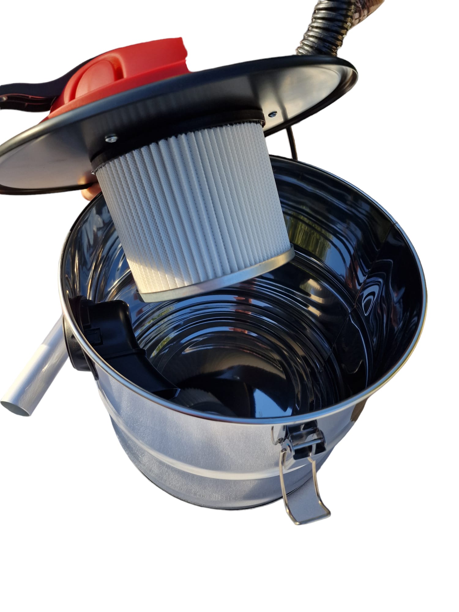 Aspirator cenusa YAMAMOTO YM-18L 12818, 1000 W, 18 litri, filtru HEPA, rezervor inox