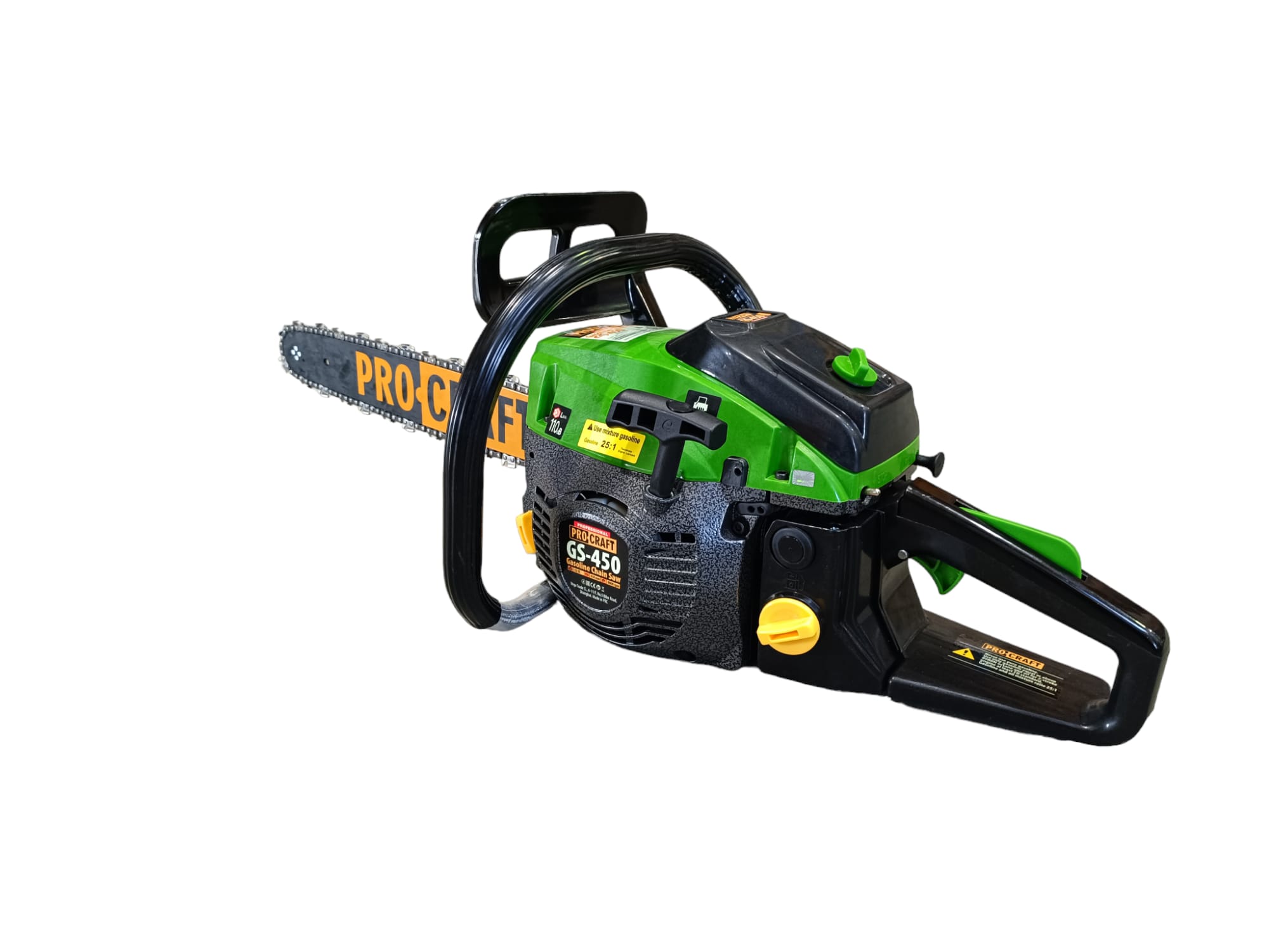 Drujba pe benzina PRO CRAFT GS-450 12830, 2 timpi, 8000 rpm, 52 CC, lama 45 cm