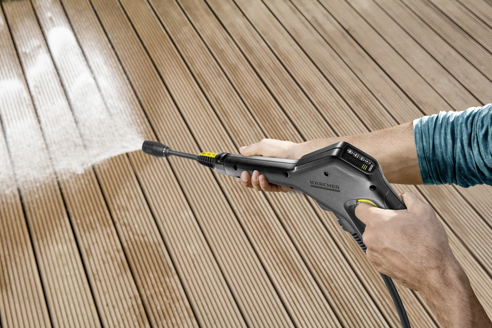 Aparat de spalat cu presiune KARCHER K 3 Power Control 1.676-100.0, 1.6 kW, 120 bar, 380 l/h, furtun 7 metri, pistol de presiune G 120 Q Power Control
