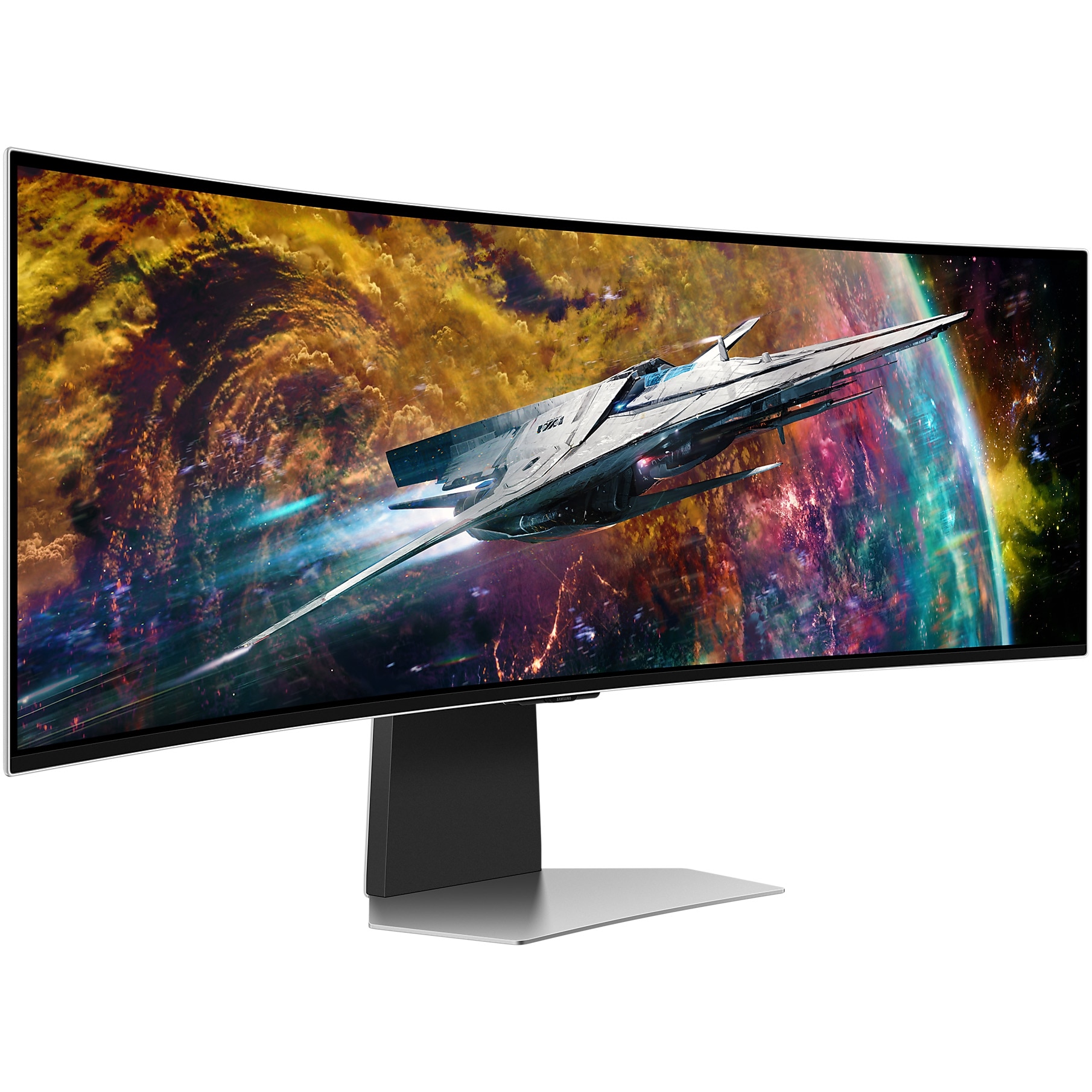 Monitor LED Curbat SAMSUNG LS49CG950SUXDU, diagonala 49 inch, timp de raspuns 0.03 ms, 240 Hz, alb