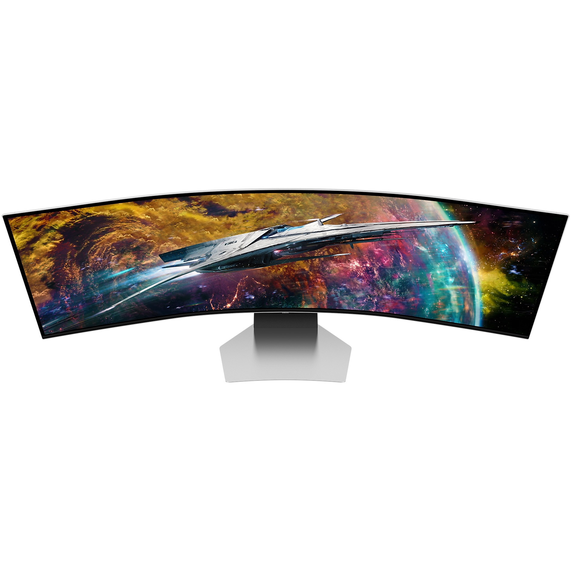 Monitor LED Curbat SAMSUNG LS49CG950SUXDU, diagonala 49 inch, timp de raspuns 0.03 ms, 240 Hz, alb