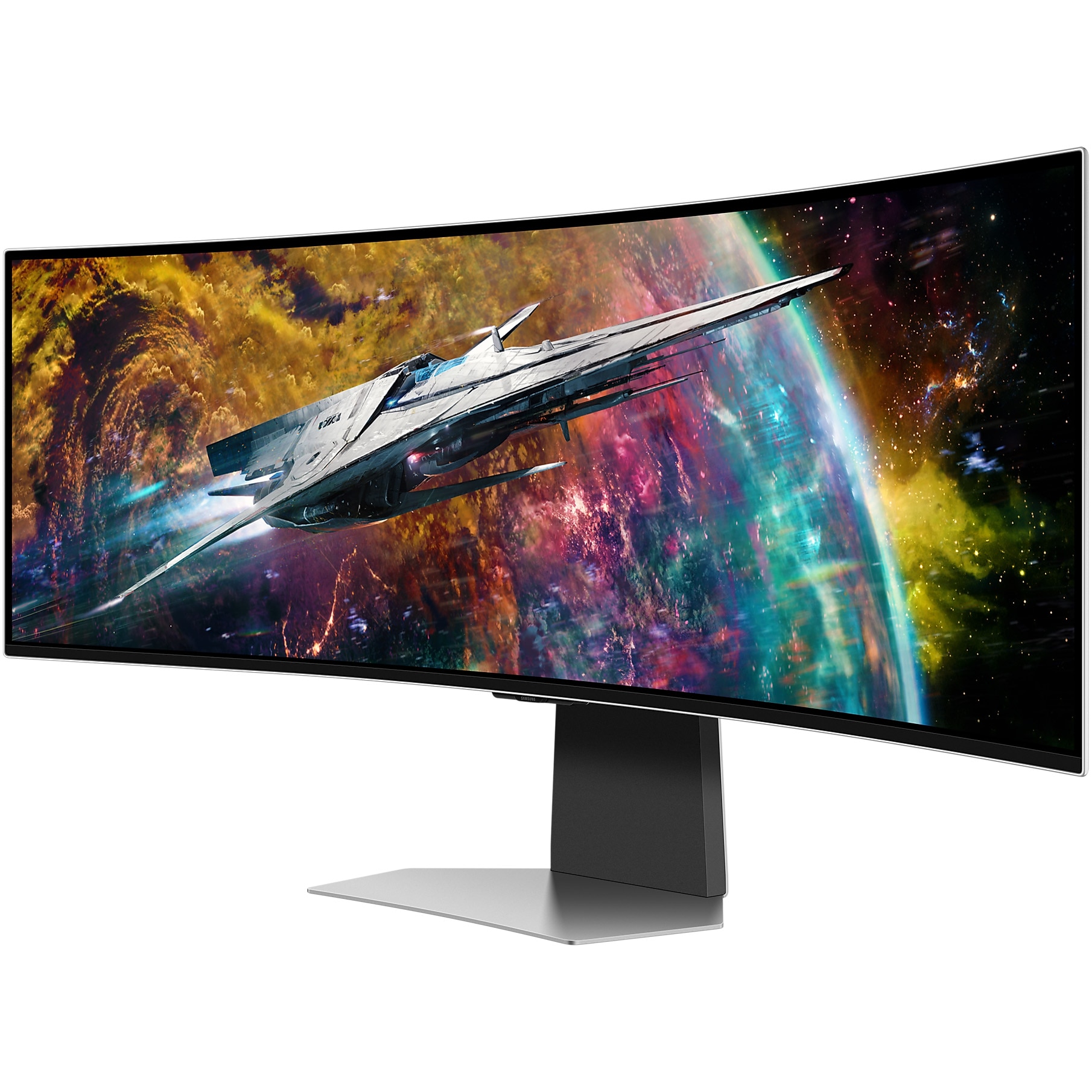 Monitor LED Curbat SAMSUNG LS49CG950SUXDU, diagonala 49 inch, timp de raspuns 0.03 ms, 240 Hz, alb