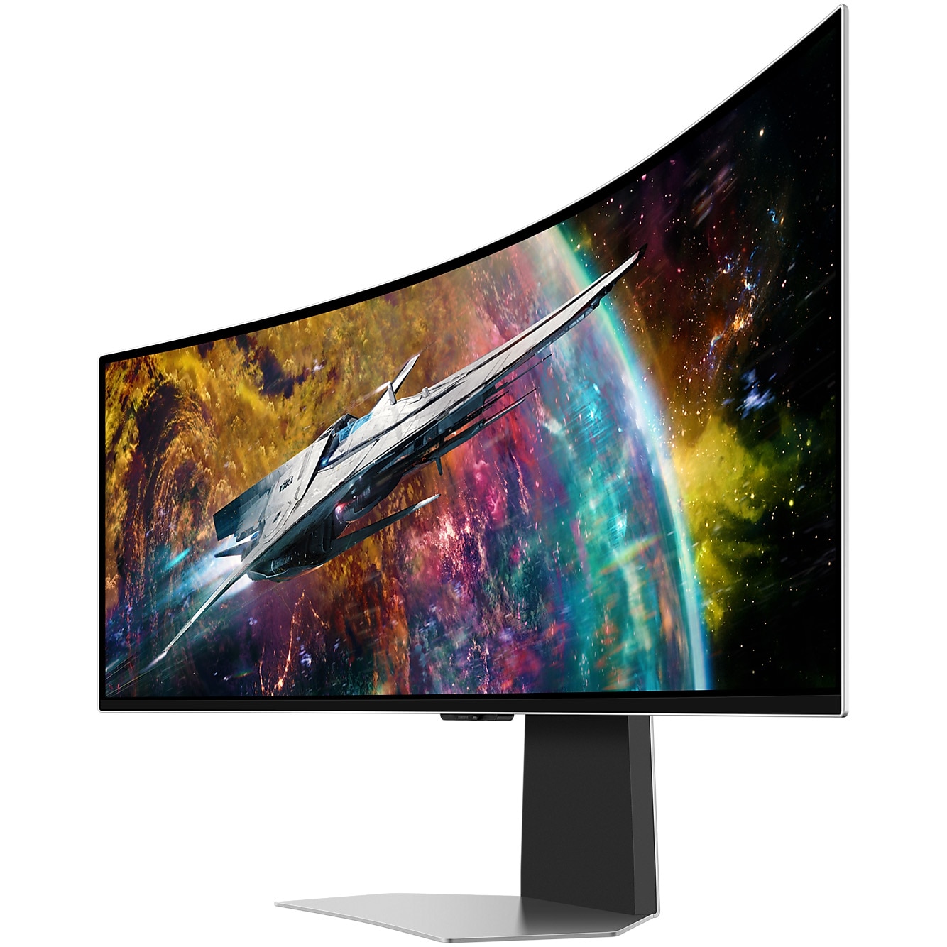 Monitor LED Curbat SAMSUNG LS49CG950SUXDU, diagonala 49 inch, timp de raspuns 0.03 ms, 240 Hz, alb