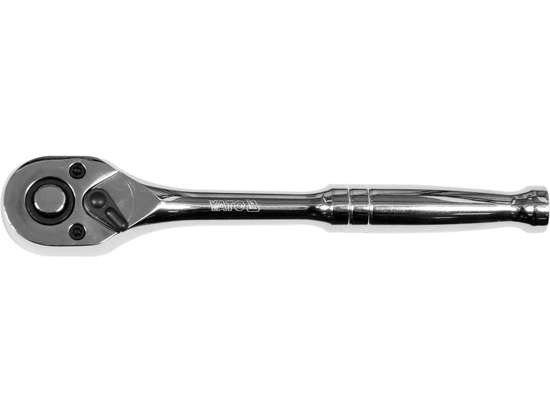 Antrenor cu clichet reversibil YATO YT-0314, prindere patrat 3/8 inch, 72 dinti, lungime 200 mm